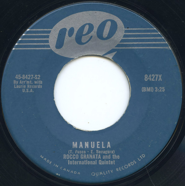 Rocco Granata Und Sein Quintetto Italiano - Marina / Manuela (7", Single) (Near Mint (NM or M-)) - Image 2