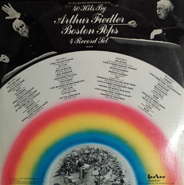 Arthur Fiedler, Boston Pops Orchestra - Solid Gold (4xLP, Album, Comp) (Mint (M)) - Image 2