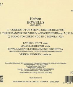 Alternative view of Herbert Howells, Kathryn Stott, Malcolm Stewart, Royal Liverpool Philharmonic Orchestra, Vernon Handley - Piano Concerto No 2 • Concerto For Strings • Three Dances (CD, Album) (Near Mint (NM or M-))