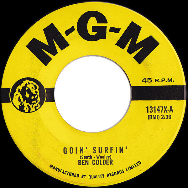 Ben Colder - Goin' Surfin' / Still No.2 (7", Single) (Good Plus (G+))