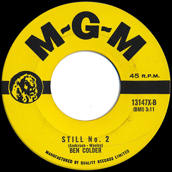 Ben Colder - Goin' Surfin' / Still No.2 (7", Single) (Good Plus (G+)) - Image 2