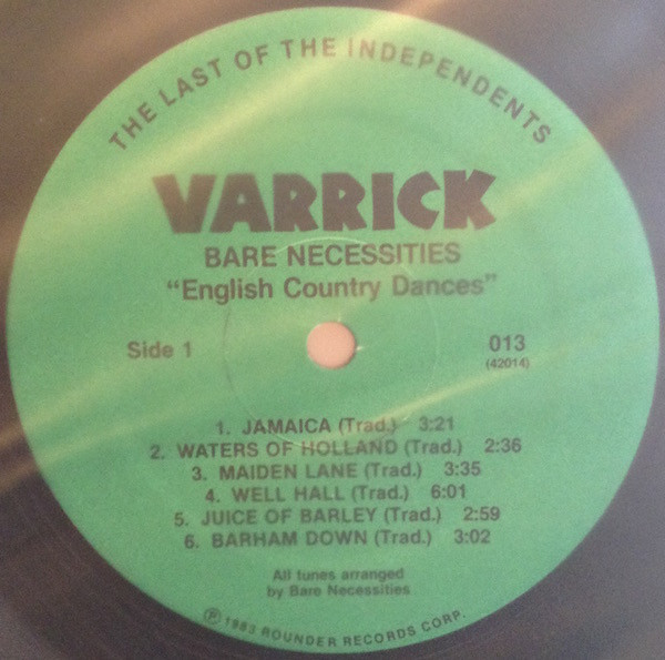 Bare Necessities - English Country Dances (LP, Album) (Mint (M)) - Image 3