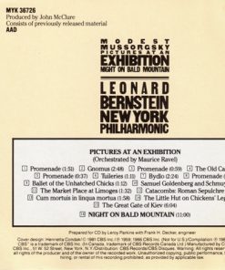Alternative view of Modest Mussorgsky : Leonard Bernstein, New York Philharmonic - Pictures At An Exhibition / Night On Bald Mountain (CD, Comp, RE) (Near Mint (NM or M-))