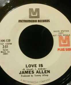James Allen (15) - Love Is/An Old Love Affair, Now Showing (7", Single, Promo) (Very Good Plus (VG+))