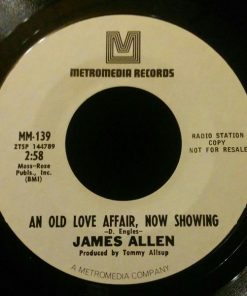 Alternative view of James Allen (15) - Love Is/An Old Love Affair, Now Showing (7", Single, Promo) (Very Good Plus (VG+))