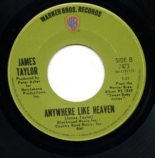 James Taylor (2) - Fire And Rain (7", Single) (Near Mint (NM or M-)) - Image 2