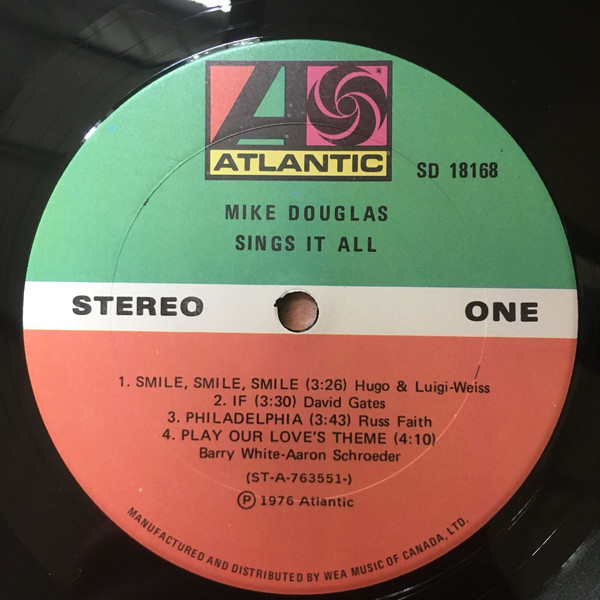 Mike Douglas - Sings It All (LP, Album) (Mint (M)) - Image 2