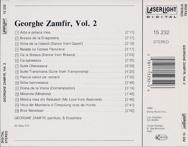 Gheorghe Zamfir - Georghe Zamfir Vol. 2 (CD, Comp) (Near Mint (NM or M-)) - Image 2