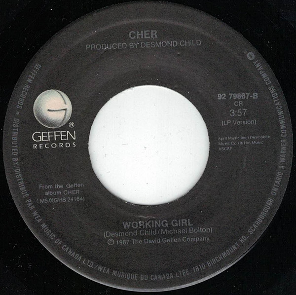 Cher - We All Sleep Alone (7") (Near Mint (NM or M-)) - Image 2