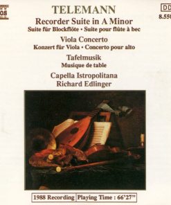 Georg Philipp Telemann, Capella Istropolitana, Richard Edlinger - Recorder Suite In A Minor • Viola Concerto • Tafelmusik (CD, Album) (Near Mint (NM or M-))