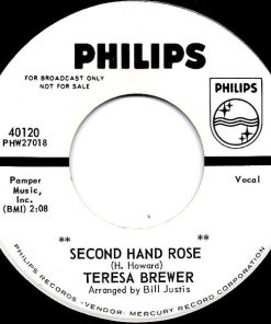 Teresa Brewer - Second Hand Rose  (7", Single, Promo) (Very Good (VG))