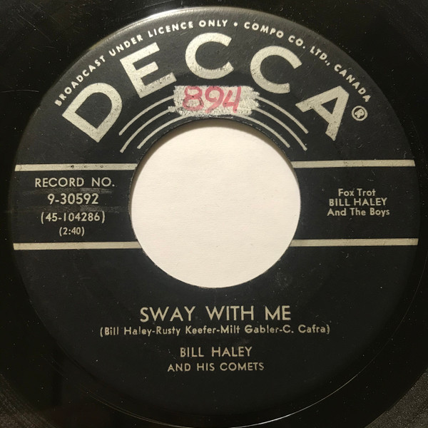Bill Haley And His Comets - Sway With Me (7", Single) (Near Mint (NM or M-))