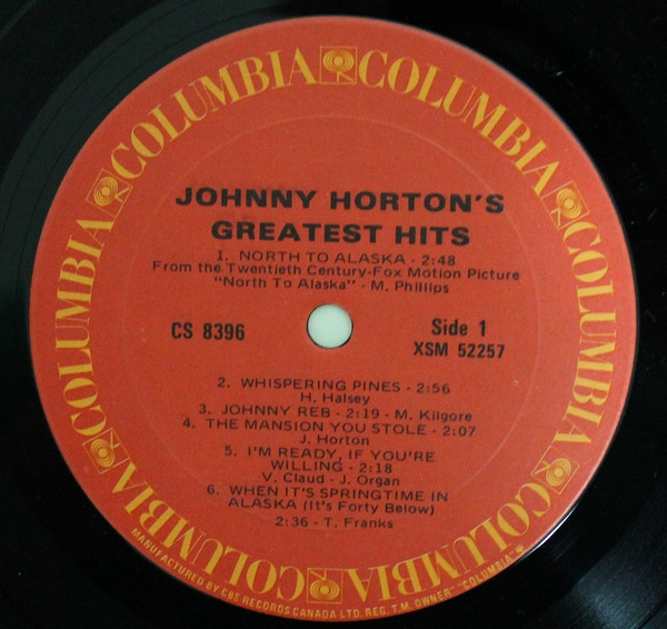 Johnny Horton - Johnny Horton's Greatest Hits (LP, Comp, RE) (Mint (M)) - Image 3