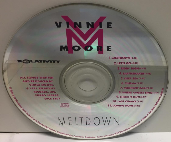 Vinnie Moore - Meltdown (CD, Album) (Mint (M)) - Image 5