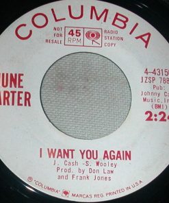 Alternative view of June Carter - Go Away Stranger / I Want You Again (7", Promo) (Very Good (VG))