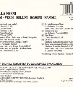 Alternative view of Mirella Freni - Puccini · Verdi · Bellini · Rossini · Handel (CD, Comp, RM) (Near Mint (NM or M-))