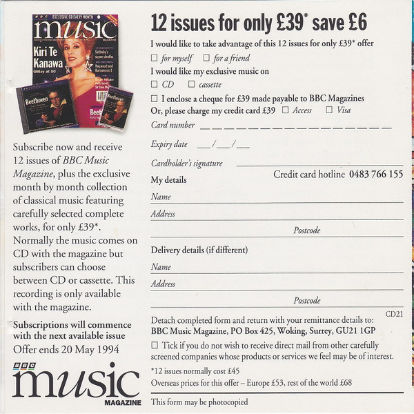 Nikolai Rimsky-Korsakov / Modest Mussorgsky - BBC Philharmonic, Yan Pascal Tortelier - Introduction & Wedding March From The Golden Cockerel / Capriccio Espagnol / Pictures At An Exhibition (CD) (Near Mint (NM or M-)) - Image 4