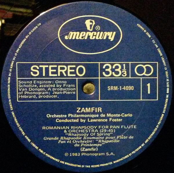 Gheorghe Zamfir - Rhapsody (LP, Album) (Mint (M)) - Image 3