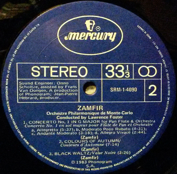 Gheorghe Zamfir - Rhapsody (LP, Album) (Mint (M)) - Image 4