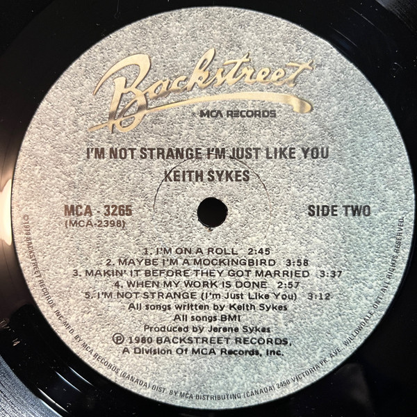 Keith Sykes - I'm Not Strange I'm Just Like You (LP, Album) (Mint (M)) - Image 4