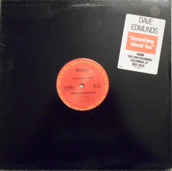 Dave Edmunds - Something About You (12", Single, Promo) (Mint (M)) - Image 2