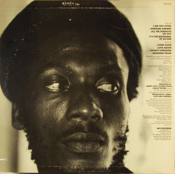 Jimmy Cliff - I Am The Living (LP, Album) (Mint (M)) - Image 3
