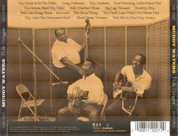 Muddy Waters - Folk Singer (CD, Album, RE, RM) (Mint (M)) - Image 2