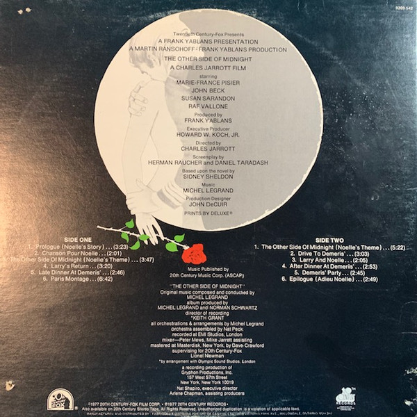 Michel Legrand - The Other Side Of Midnight (LP) (Mint (M)) - Image 2