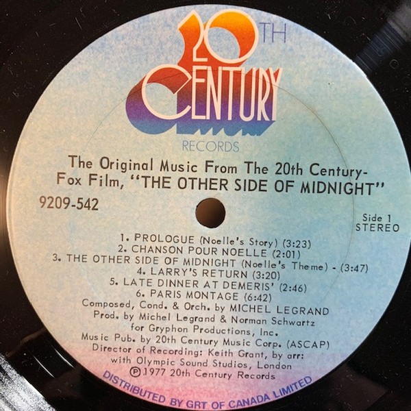 Michel Legrand - The Other Side Of Midnight (LP) (Mint (M)) - Image 5