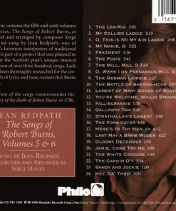 Alternative view of Jean Redpath - The Songs Of Robert Burns, Volumes 5 & 6 (CD, Comp, RE, RM) (Mint (M))