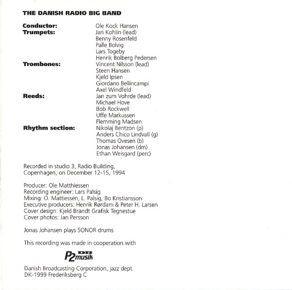 Danish Radio Big Band Plays Thad Jones - The Great One (CD) (Mint (M)) - Image 4