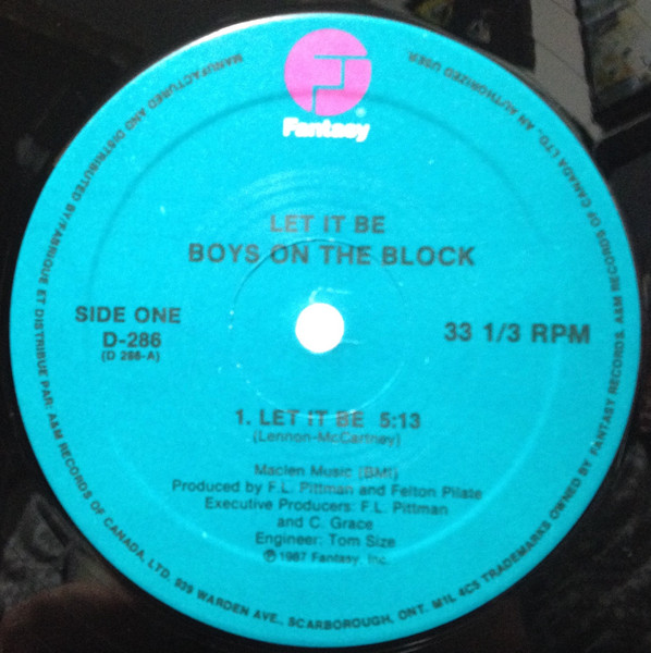 Boys On The Block - Let It Be (12", Single) (Mint (M))
