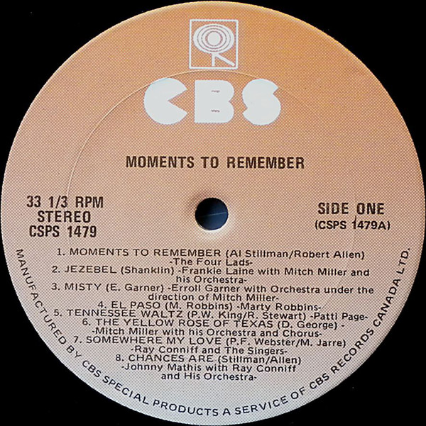 Various - Moments to Remember (LP, Comp) (Mint (M)) - Image 3