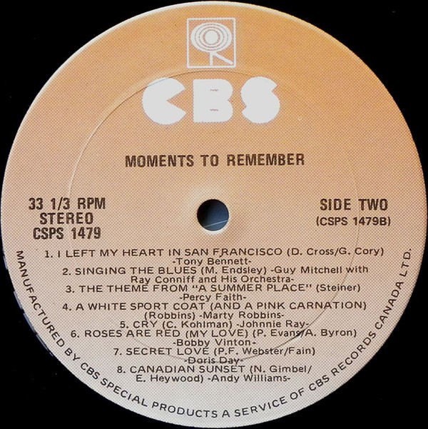 Various - Moments to Remember (LP, Comp) (Mint (M)) - Image 4