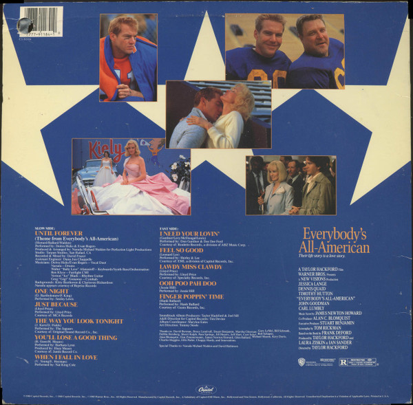 Various - Everybody's All-American (Original Motion Picture Soundtrack) (LP, Comp) (Mint (M)) - Image 2