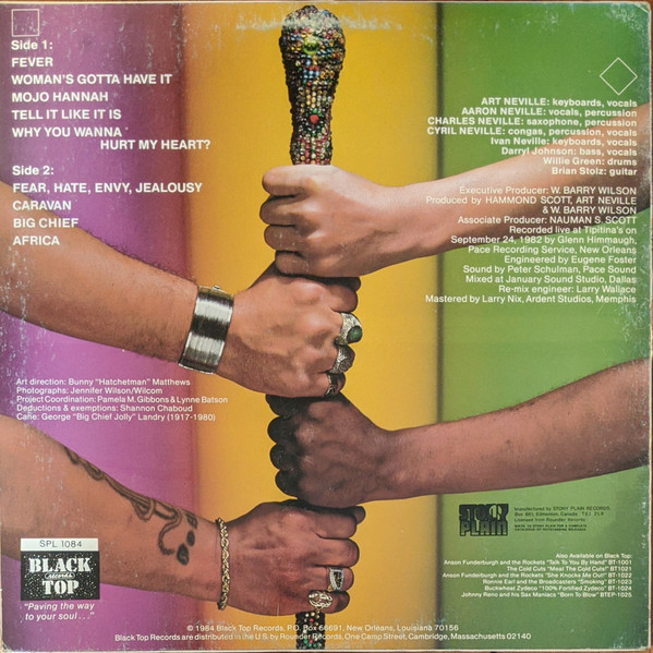 The Neville Brothers - Neville-ization (LP, Album) (Mint (M)) - Image 2