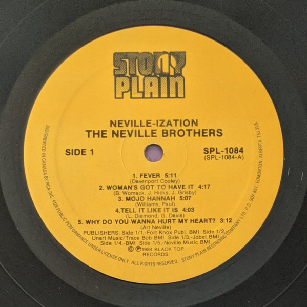 The Neville Brothers - Neville-ization (LP, Album) (Mint (M)) - Image 3