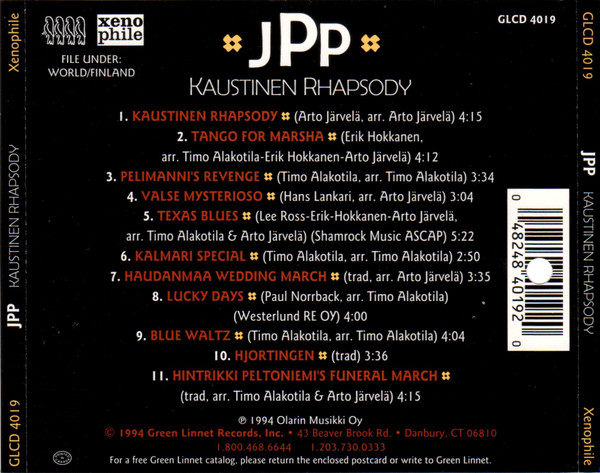 JPP - Kaustinen Rhapsody (CD, Album) (Near Mint (NM or M-)) - Image 2