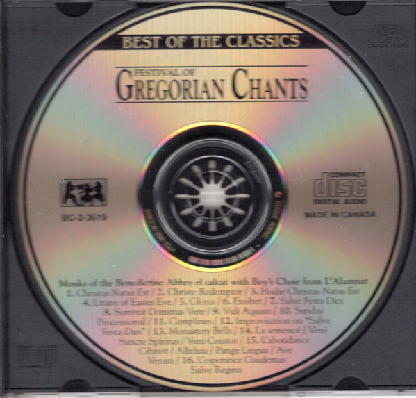 Chœur Des Moines De L'Abbaye D'En-Calcat With Les Enfants de l'Alumnat - Festival Of Gregorian Chants (CD, Album) (Near Mint (NM or M-)) - Image 3