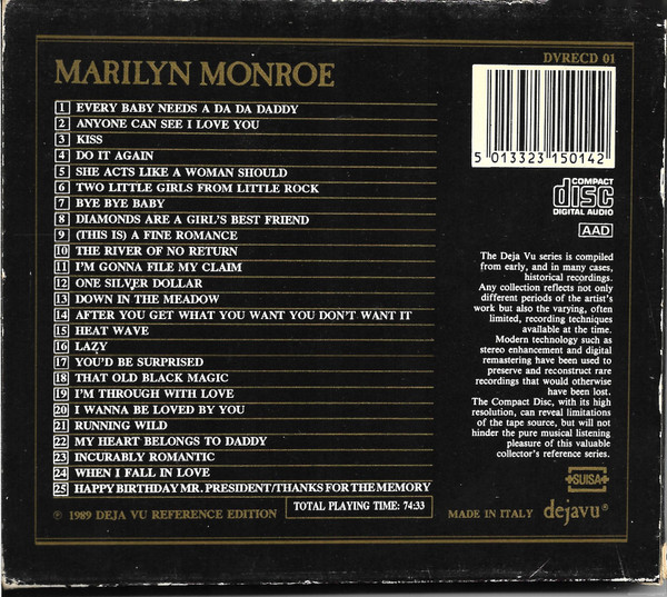 Marilyn Monroe - The Marilyn Monroe Story (CD, Comp) (Near Mint (NM or M-)) - Image 2
