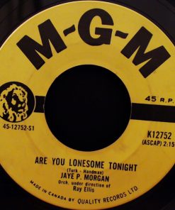 Jaye P. Morgan - Are You Lonesome Tonight / Miss You (7") (Very Good Plus (VG+))