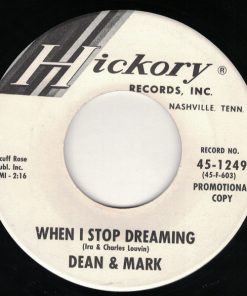 Alternative view of Dean & Mark - There Oughta Be A Law (Bout The Stuff I Saw) / When I Stop Dreaming (7", Single, Promo) (Very Good (VG))