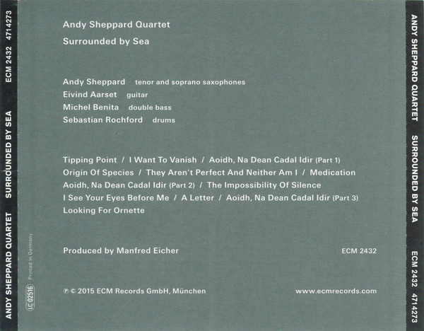 Andy Sheppard Quartet - Surrounded By Sea (CD, Album) (Mint (M)) - Image 4