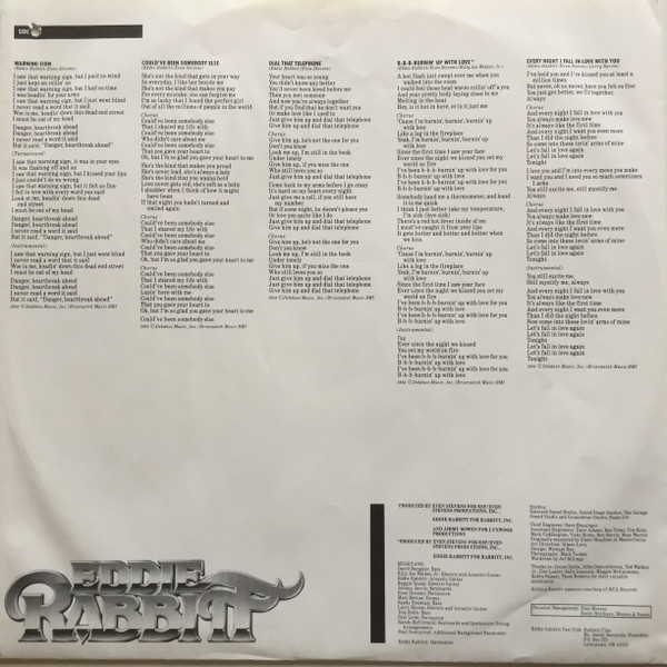Eddie Rabbitt - The Best Year Of My Life (LP, Album) (Mint (M)) - Image 5