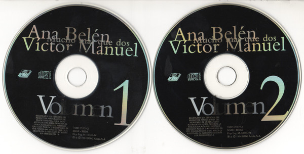 Víctor Manuel, Ana Belén - Mucho Más Que Dos (2xCD, Album) (Near Mint (NM or M-)) - Image 3