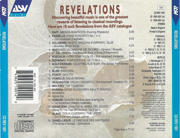 Various - Revelations (CD, Comp) (Near Mint (NM or M-)) - Image 2