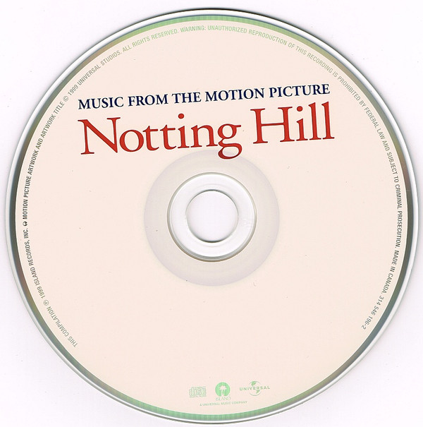 Various - Notting Hill (Music From The Motion Picture) (CD, Comp) (Near Mint (NM or M-)) - Image 3