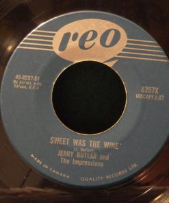 Alternative view of Jerry Butler , And  The Impressions - Sweet Was The Wine  (7", Single) (Near Mint (NM or M-))