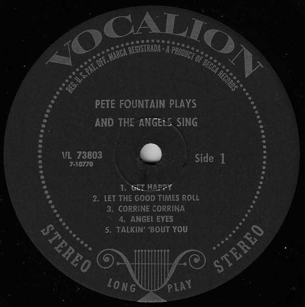 Pete Fountain - Pete Fountain Plays ... And The Angels Sing (LP, Album) (Mint (M)) - Image 3