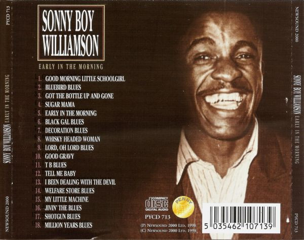 Sonny Boy Williamson - Early In The Morning (CD, Comp) (Near Mint (NM or M-)) - Image 3